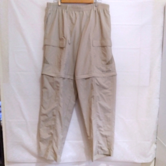 PFG Men's Convertible pants/shorts Cargo Columbia Brand L  & length 32 - Picture 3 of 8